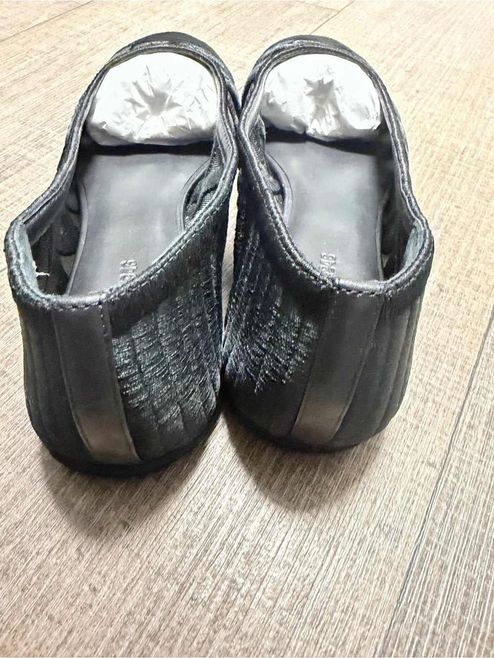 Bernardo Black Costa Mesh Ballet Flats